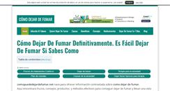 Desktop Screenshot of comopuededejardefumar.net