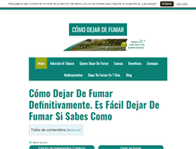 Tablet Screenshot of comopuededejardefumar.net